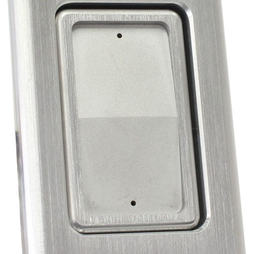 BILLET CHISELED SINGLE POWER WINDOW SWITCH BRUSH ALUM