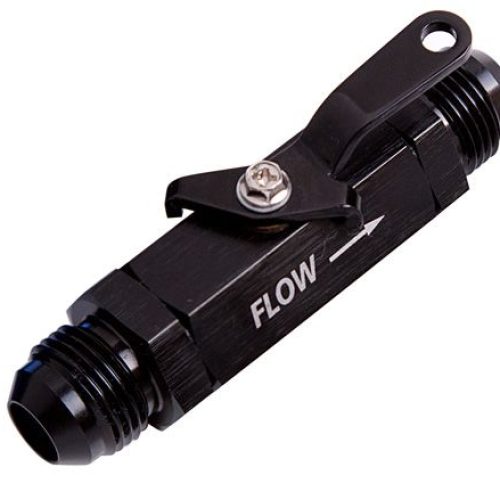 SHUT OFF VALVE -6AN BLACK