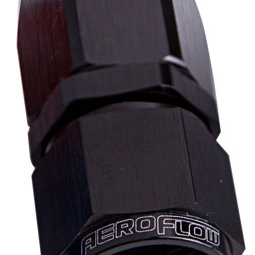 -4AN TAPER SERIES STRAIGHT    HOSE END BLACK