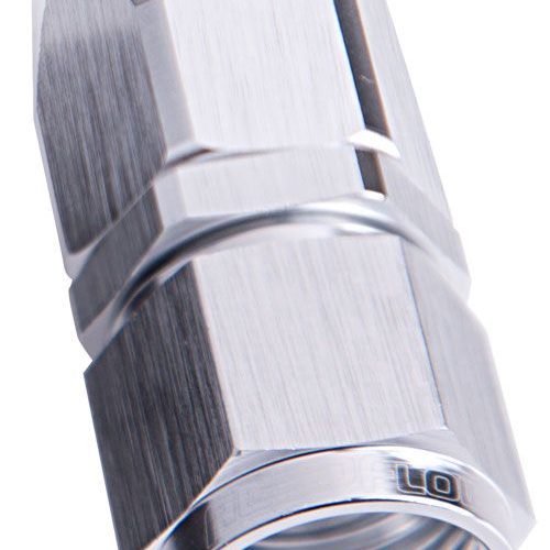 -6AN TAPER SERIES STRAIGHT    HOSE END SILVER