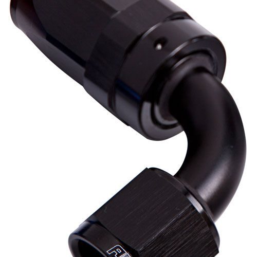 -4AN TAPER SERIES 90 DEGREE   HOSE END BLACK
