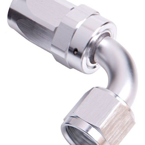 -10AN TAPER SERIES 90 DEGREE  HOSE END SILVER