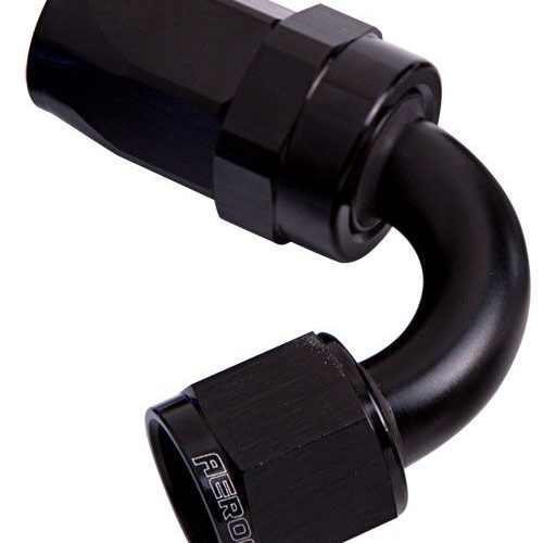 -12AN TAPER SERIES 120 DEGREE HOSE END BLACK