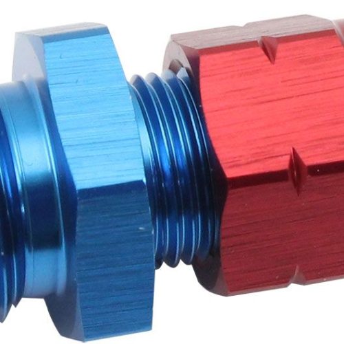 1/4″   HARD LINE TO -6AN MALE ADAPTER BLUE w/ OLIVE