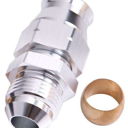 3/4″   HARD LINE TO -12AN MALEADAPTER SILVER w/ OLIVE