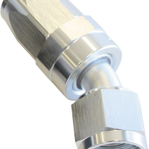 100 Series Taper 30° Swivel Hose End -20AN Silver Finish. Suit 100 & 450 Series Hose
