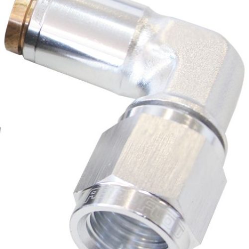-3AN FEMALE 90 DEGREE TO 3/16″120 SERIES SILVER NYLON FITTIN