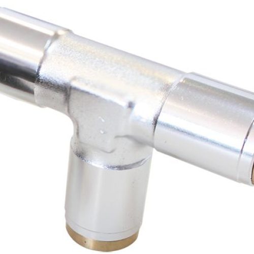 1/4″ TEE 120 SERIES NYLON SILVER FITTING