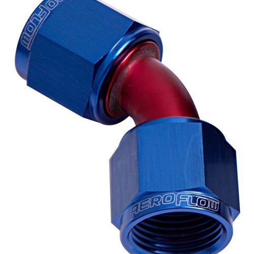 45° Female Swivel Coupler -6AN Blue Finish