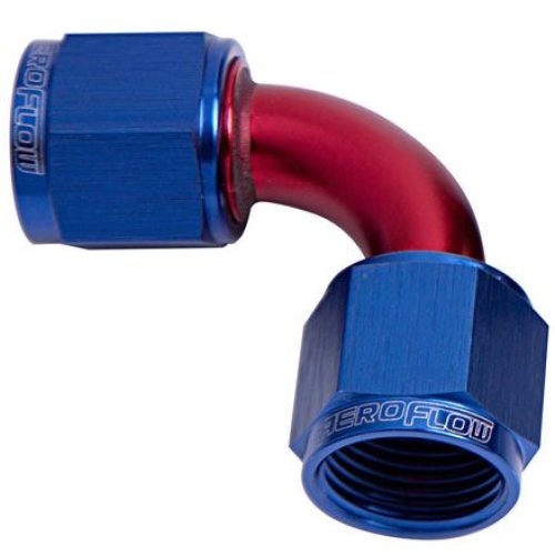 90° Female Swivel Coupler -8AN Blue Finish