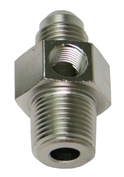 MALE 1/8"NPT TO -6AN 1/8" PORTSILVER 1/8" TO -6AN ,1/8" PORT