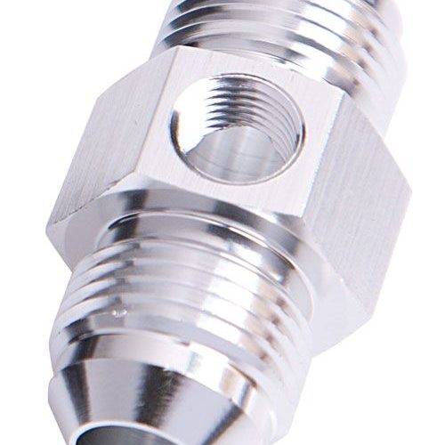 STRAIGHT MALE – MALE -10AN SILVER WITH 1/8″ NPT PORT