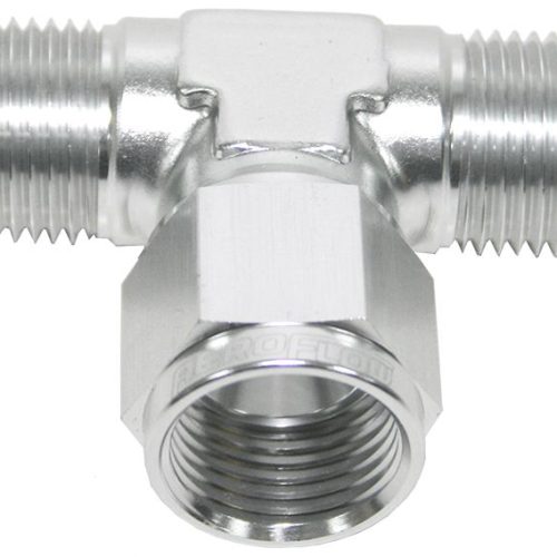 AN TEE -12AN FEMALE UT        SILVER SWIVEL NUT ON SIDE
