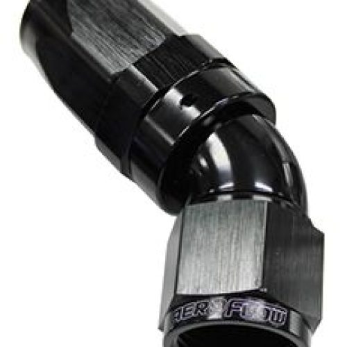 45 DEG HOSE END -16AN BLACK   FULL FLOW TAPER STYLE