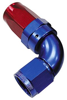 90 DEG HOSE END -12AN BLUE FULL FLOW TAPER STYLE