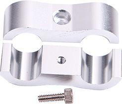 BILLET DUAL HOSE SEPARATOR SILVER 13.5MM ID OR 17/32" ID