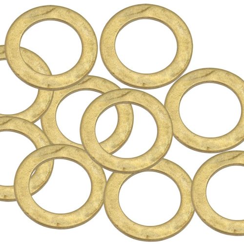 BRASS CRUSH WASHER METRIC M11 11MM ID SUIT -4AN 7/16″ 10 PAC