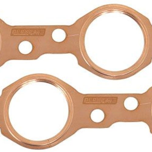 GM LS ROUND EXHAUST GASKETS COPPER EMBOSSED PAIR LS1 CHEV