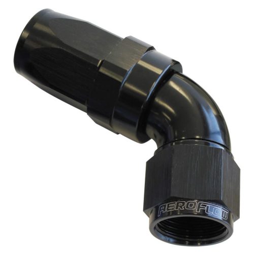 60 DEG HOSE END -06AN BLACK   FULL FLOW TAPER STYLE