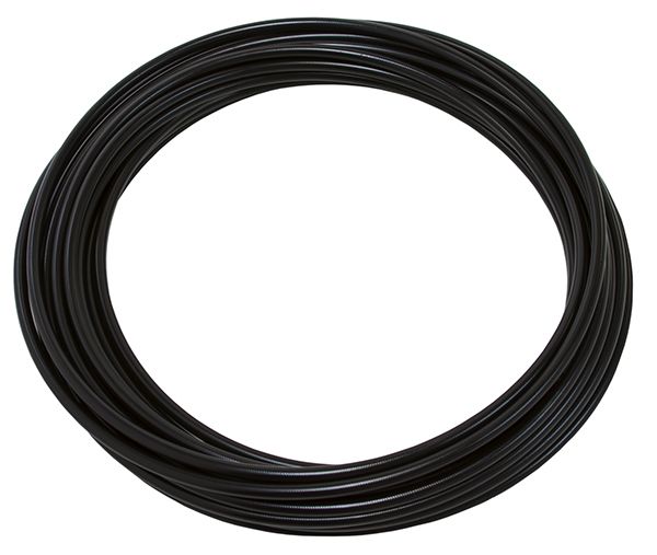 SS TEFLON BRAIDED HOSE -3AN CC2M BLACK 3.5mm ID 6.3mm OD