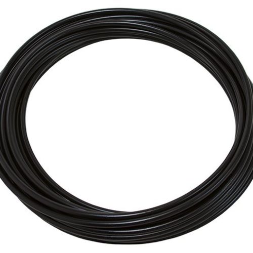 SS TEFLON BRAIDED HOSE -3AN CC30M BLACK 3.5mm ID 6.3mm OD
