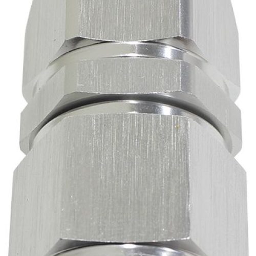 ALLOY STRAIGHT HOSE END -4AN  SILVER SWIVEL NUT SUIT TEFLON
