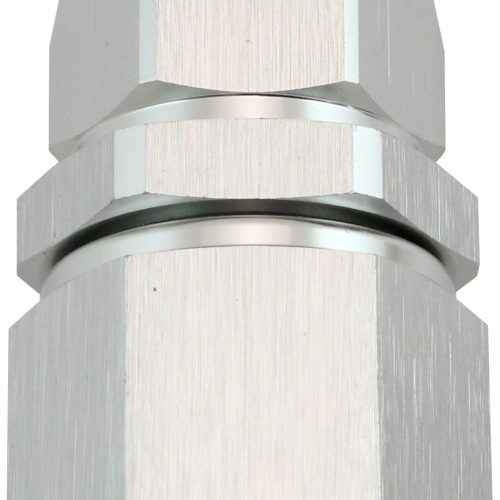 STEPPED STRAIGHT END -6 HOSE  TO -8AN REDUCER HOSE END SILVE