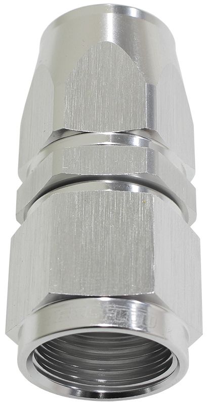 ALLOY STRAIGHT HOSE END -6AN SILVER SWIVEL NUT SUIT TEFLON