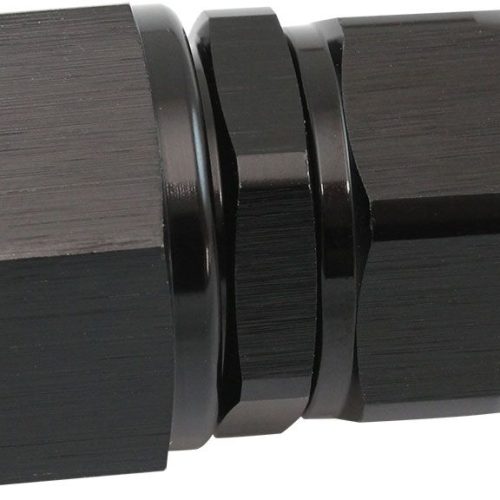 STEPPED STRAIGHT END -8 HOSE  TO -10AN REDUCER HOSE END BLAC