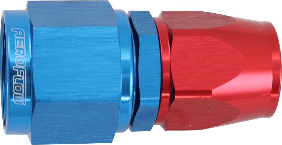 STEPPED STRAIGHT END -8 HOSE TO -10AN REDUCER HOSE END BLUE