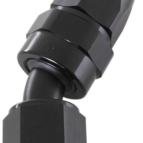 ALLOY 30 DEG HOSE END -12AN BLACK SWIVEL NUT SUIT TEFLON