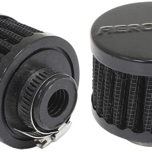 1/2″ UNIV CLAMP ON FILTER     2″ O.D,1-1/2″ H,BLACK TOP