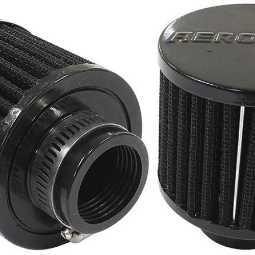 1-1/4″ UNIV CLAMP ON FILTER   3″ O.D,2-1/2″ H,BLACK TOP