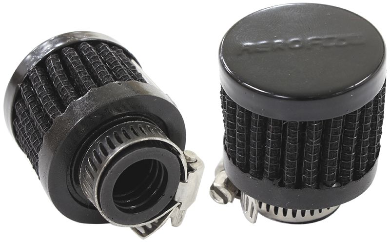 9/16" UNIV CLAMP ON FILTER 1-3/8" O.D,1-1/8" H,BLACK TOP