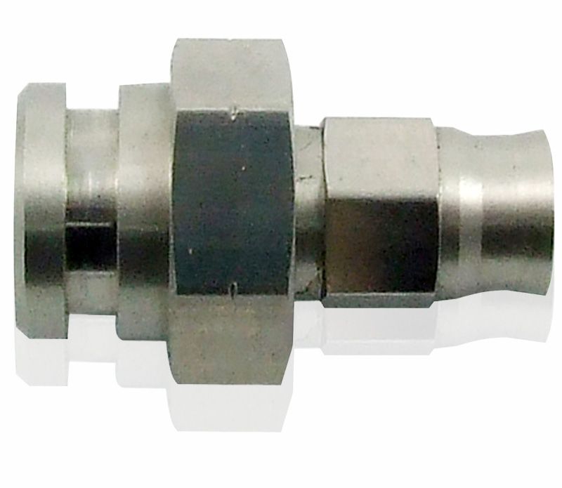 FEMALE INVERTED FLARE 17MM HEXWITH RET CLIP RECESS 3/8 X 24