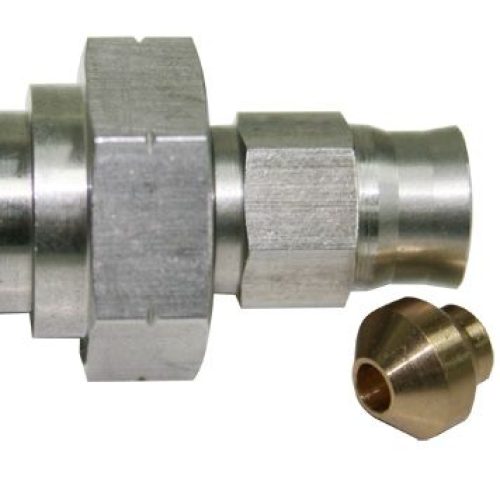 FEMALE INVERTED FLARE 17MM HEXWITH RET CLIP RECESS M10 X 1.0