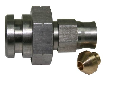 FEMALE INVERTED FLARE 17MM HEXWITH RET CLIP RECESS M10 X1.25