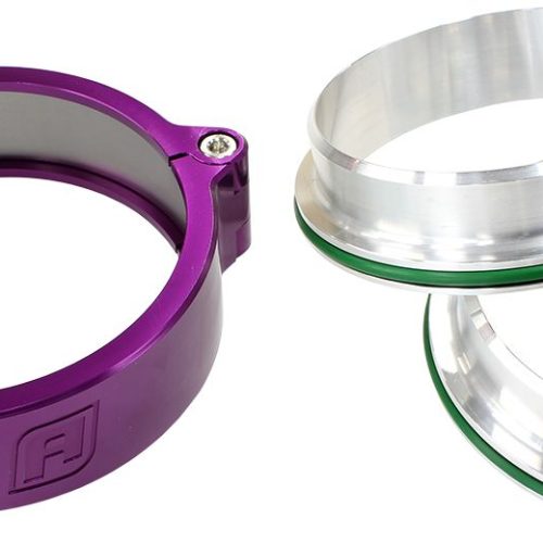 5.0″ BILLET INTERCOOLER CLAMPSQUICK CONNECT PURPLE CLAMP