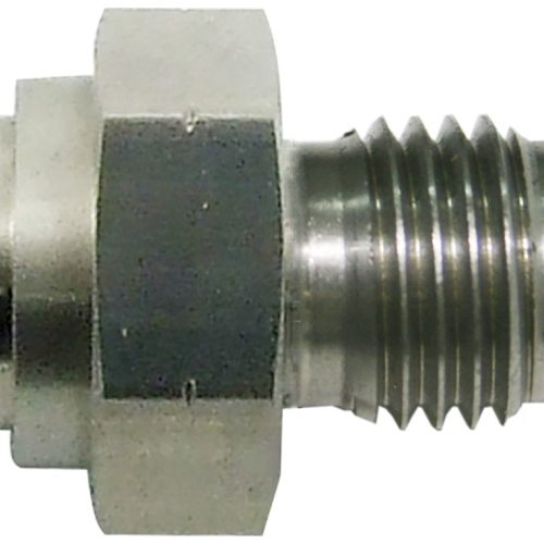 FEMALE INVERTED FLARE 17MM HEXRETAIN CLIP RECESS 3/8X24 -4AN