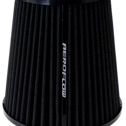 3-1/2 CLAMP-ON TAPERED FILTER 4.6-6.1 O.D, 6.1 HIGH BLACK
