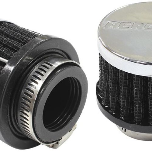 1″ UNIV CLAMP ON FILTER       2″ O.D,1-1/2″ H,CHROME TOP