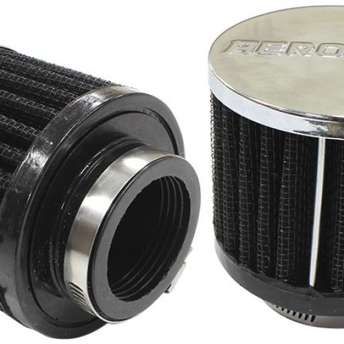 1-1/2″ UNIV CLAMP ON FILTER   3″ O.D,2-1/2″ H,CHROME TOP