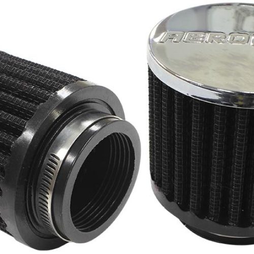 1-3/4″ UNIV CLAMP ON FILTER   3″ O.D,2-1/2″ H,CHROME TOP