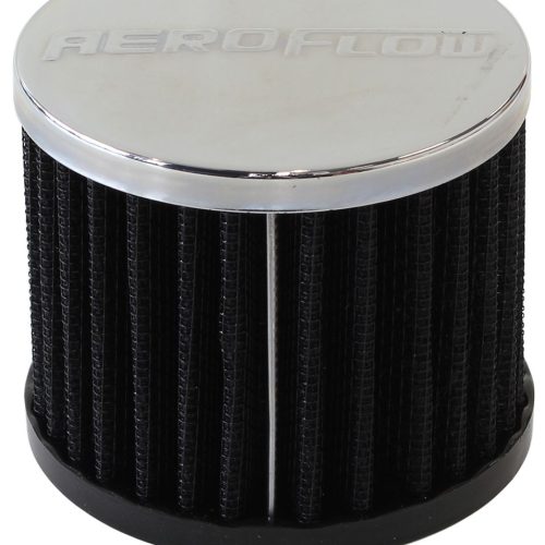1-1/4″ PUSH IN BREATHER FILTER3″ O.D,2-1/2″ H,CHROME TOP