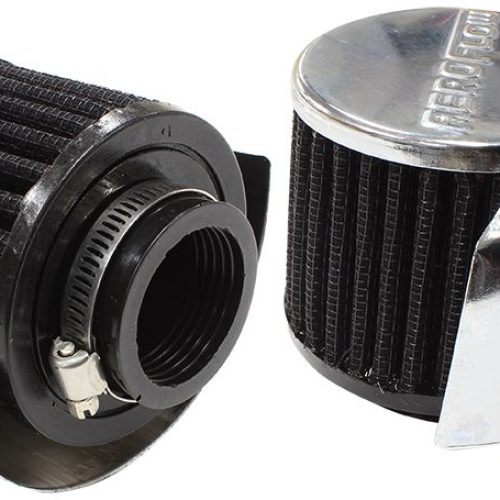 1-3/8″ BREATHER FILTER WTH    SHIELD 3″O.D 2-1/2H CHROME TOP