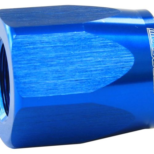 HOSE END SOCKET ALLOY -6AN    BLUE SUIT BRAIDED HOSE