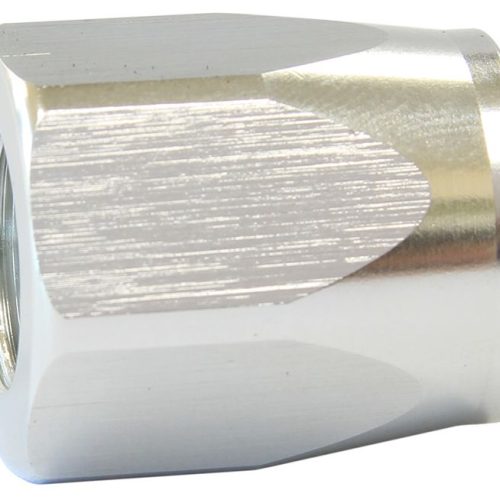 HOSE END SOCKET ALLOY -10AN   SILVER SUIT BRAIDED HOSE