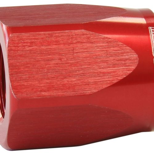Taper Style Hose End Socket -20AN Red Finish. Suits 100 & 450 Series Hose Ends