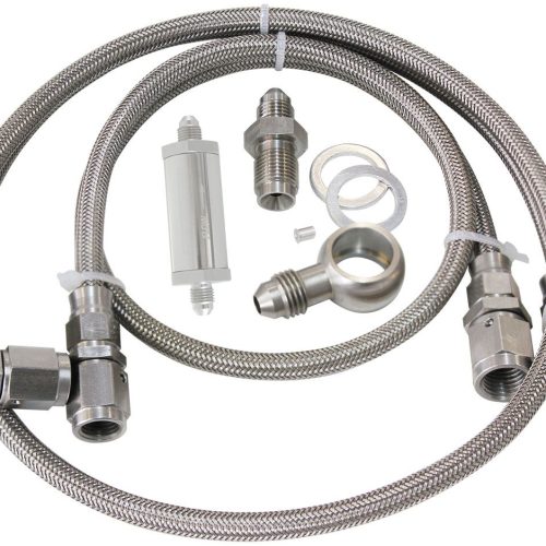 TURBO FEED OIL LINE KIT BARRA 30 MICRON FILTER FORD BA-BF