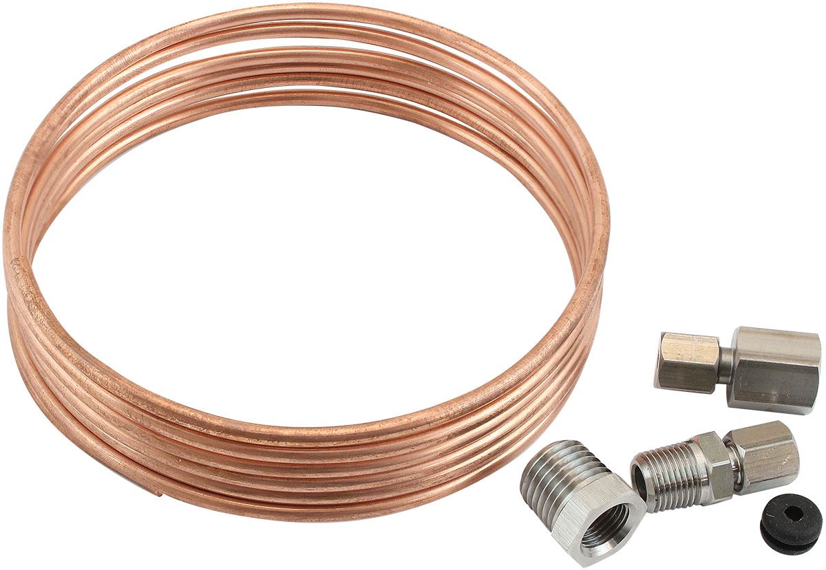 6-FT COPPER TUBING 1/8" DIA INCLUDES STAINLESS FITTINGS